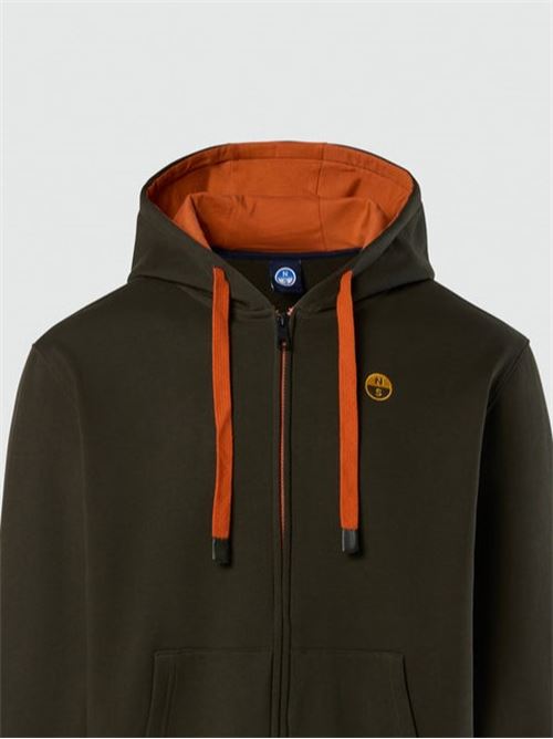 HOODED FULL ZIP SWEATSHIRT W/LOGO NORTH SAILS | 691260/440